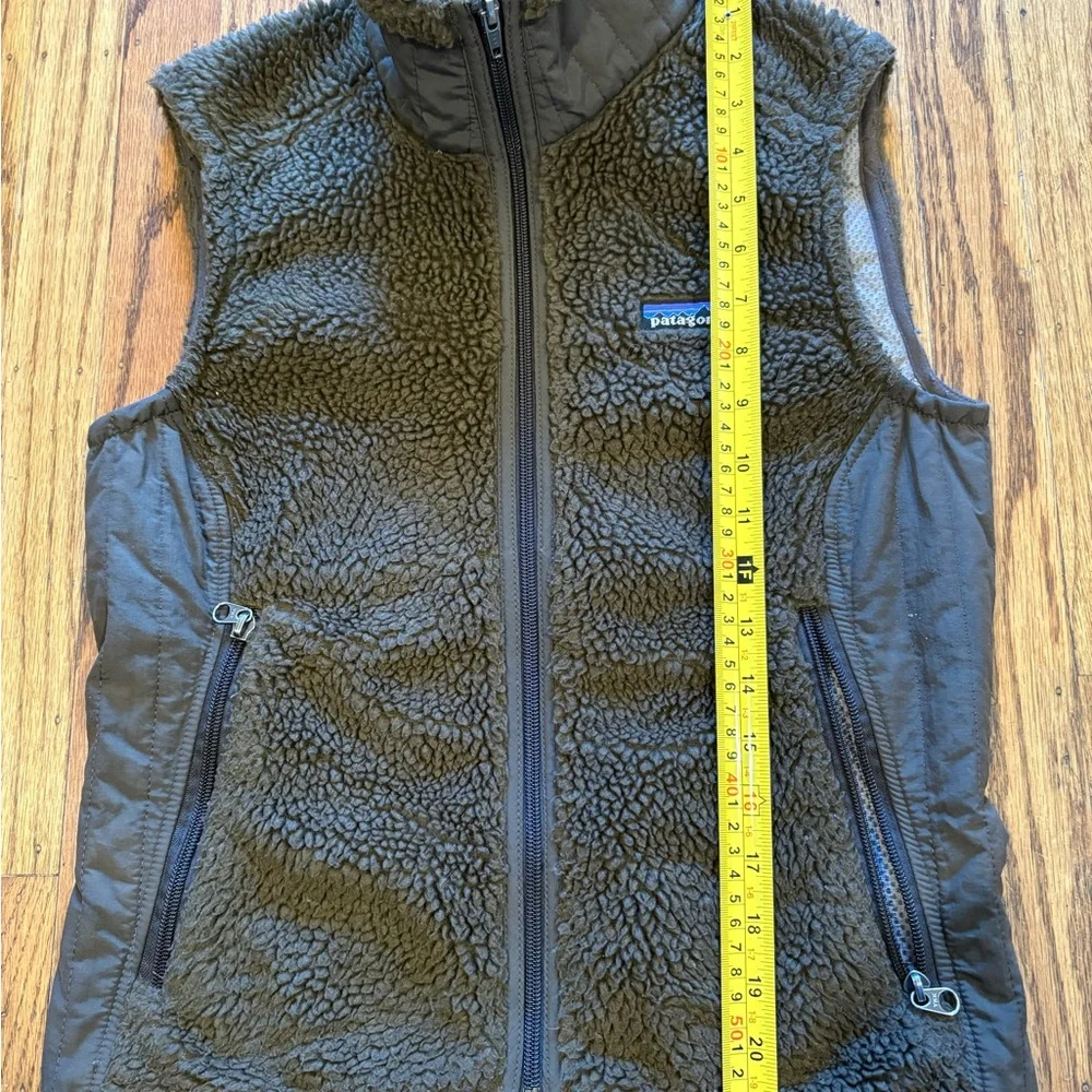 Patagonia Synchilla Retro-X Brown Fleece Vest Women’s Small Deep Pile - Picture 14 of 15